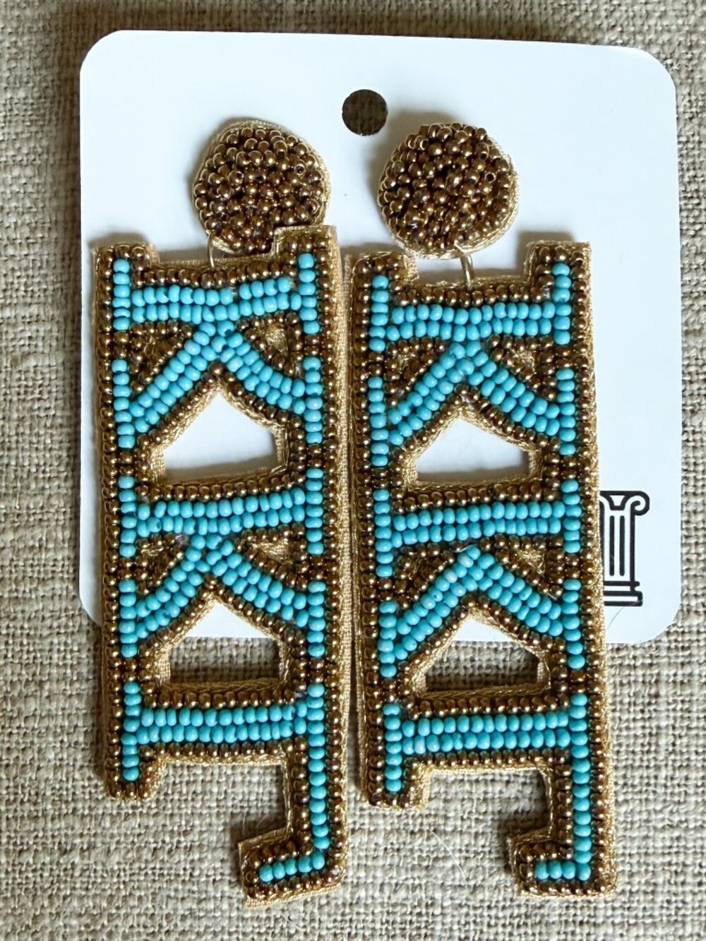 Kappa Kappa Gamma Beaded Earrings